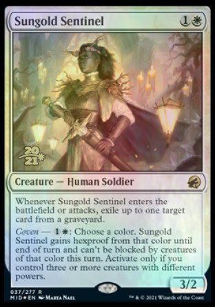 Sungold Sentinel [Innistrad: Midnight Hunt Prerelease Promos] | Odin's Place