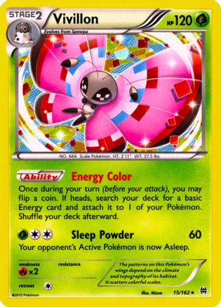 Vivillon (15/162) (Cosmos Holo) [XY: BREAKthrough] | Odin's Place