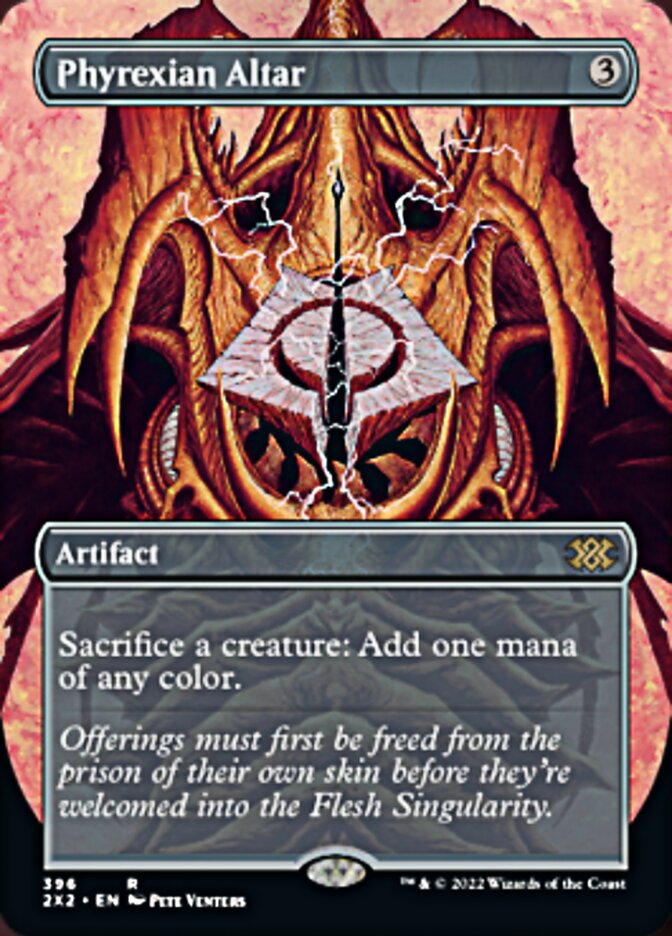 Phyrexian Altar (Borderless Alternate Art) [Double Masters 2022] | Odin's Place