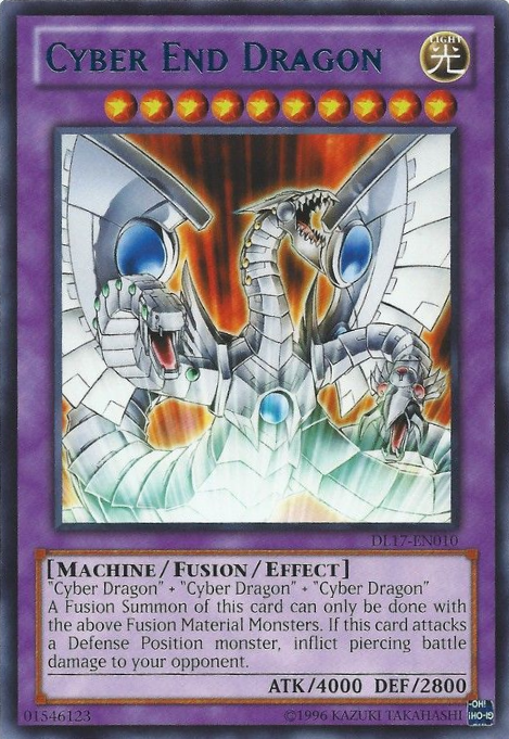 Cyber End Dragon (Blue) [DL17-EN010] Rare | Odin's Place