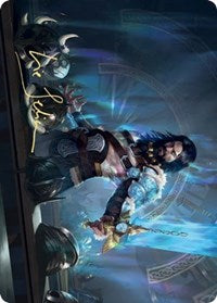 Halvar, God of Battle Art Card (Gold-Stamped Signature) [Kaldheim Art Series] | Odin's Place