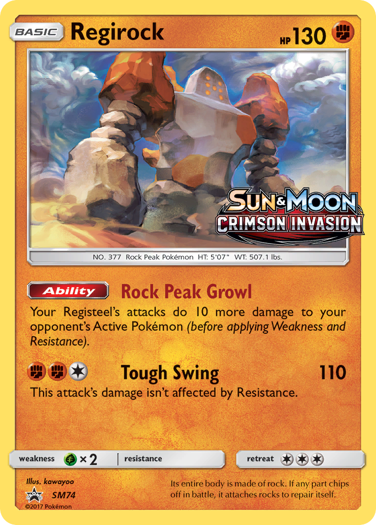 Regirock (SM74) [Sun & Moon: Black Star Promos] | Odin's Place