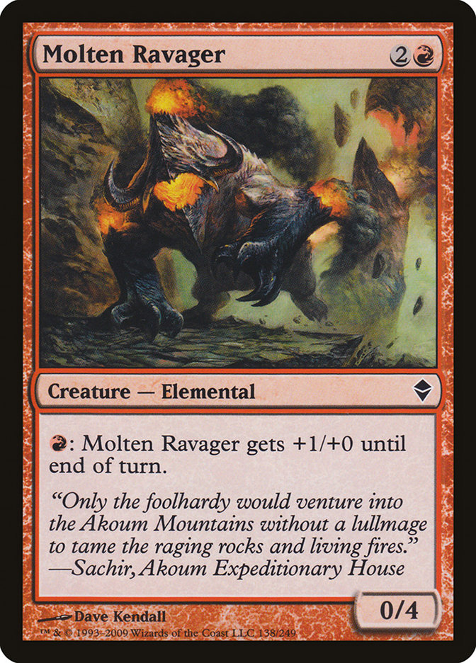 Molten Ravager (138) [Zendikar] | Odin's Place