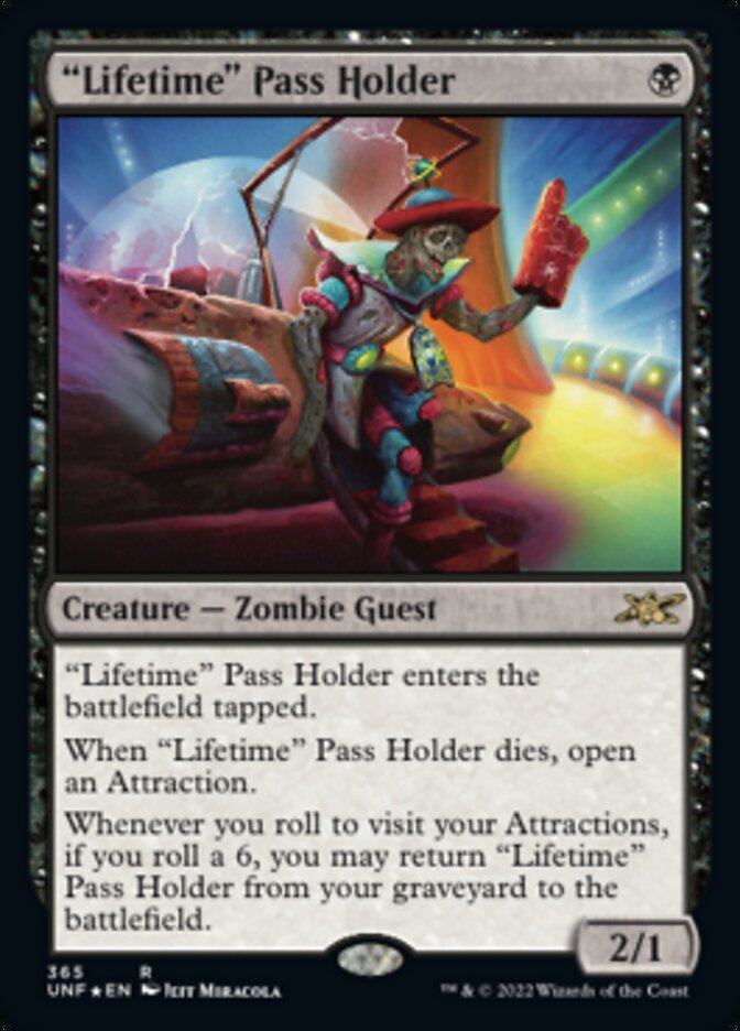 "Lifetime" Pass Holder (Galaxy Foil) [Unfinity] | Odin's Place