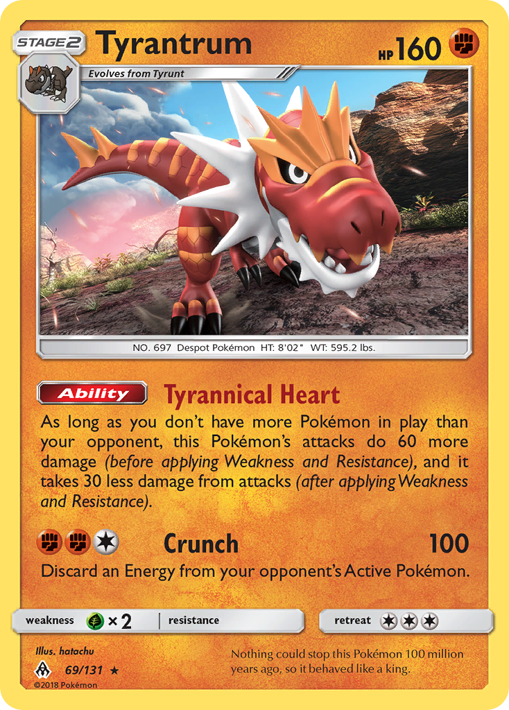 Tyrantrum (69/131) [Sun & Moon: Forbidden Light] | Odin's Place