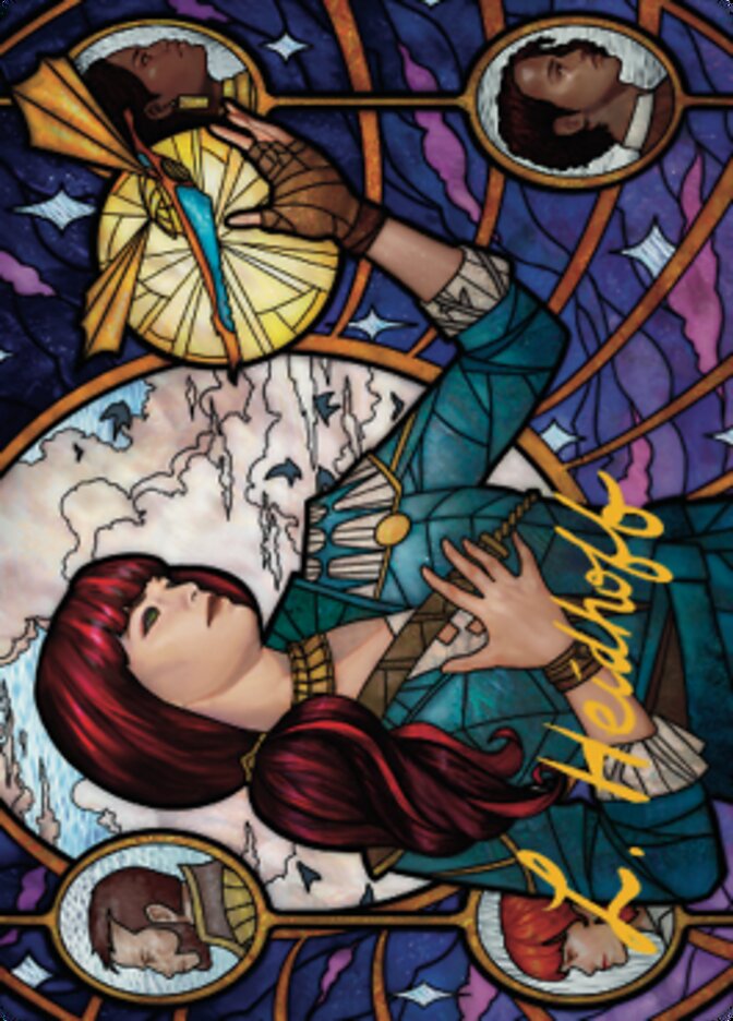 Jhoira, Ageless Innovator Art Card (Gold-Stamped Signature) [Dominaria United Art Series] | Odin's Place