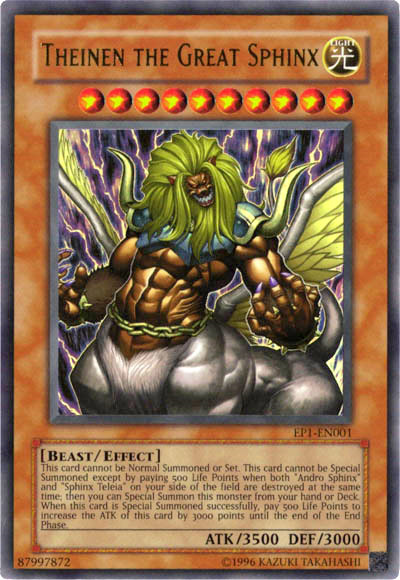 Theinen the Great Sphinx [EP1-EN001] Ultra Rare | Odin's Place