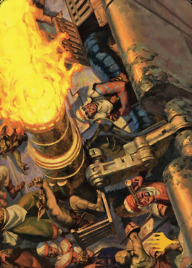 Mana Cannons Art Card (Gold-Stamped Signature) [Dominaria United Art Series] | Odin's Place