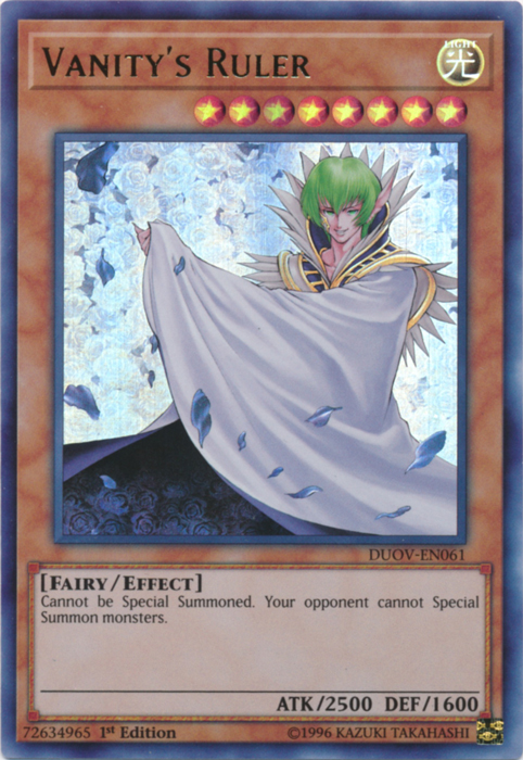 Vanity's Ruler [DUOV-EN061] Ultra Rare | Odin's Place
