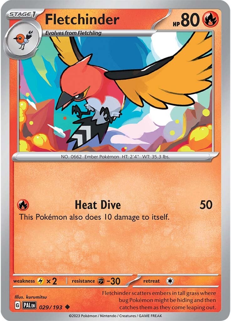 Fletchinder (029/193) [Scarlet & Violet: Paldea Evolved] | Odin's Place