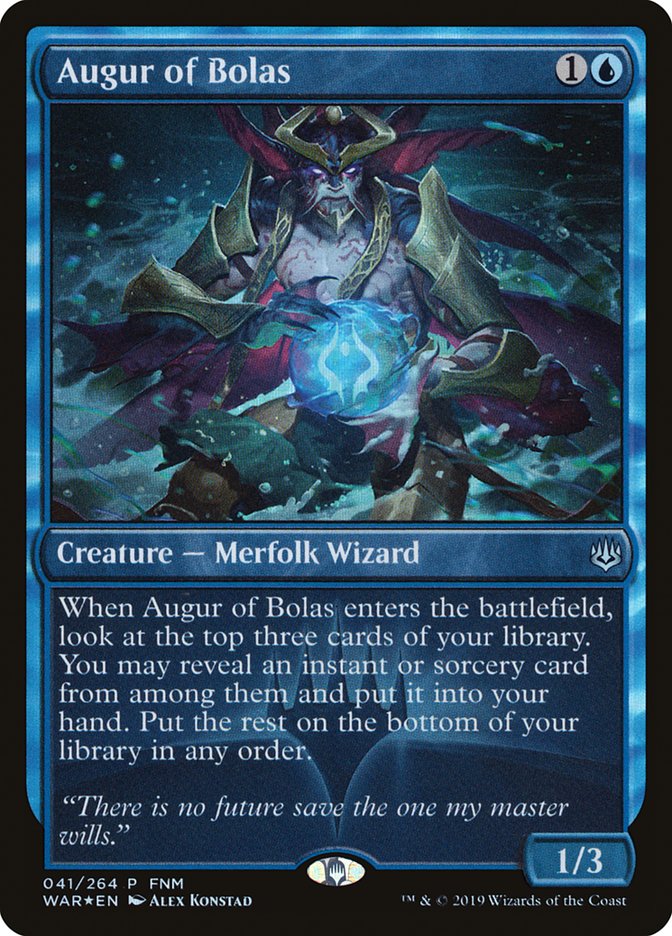 Augur of Bolas (41) (FNM) [War of the Spark Promos] | Odin's Place