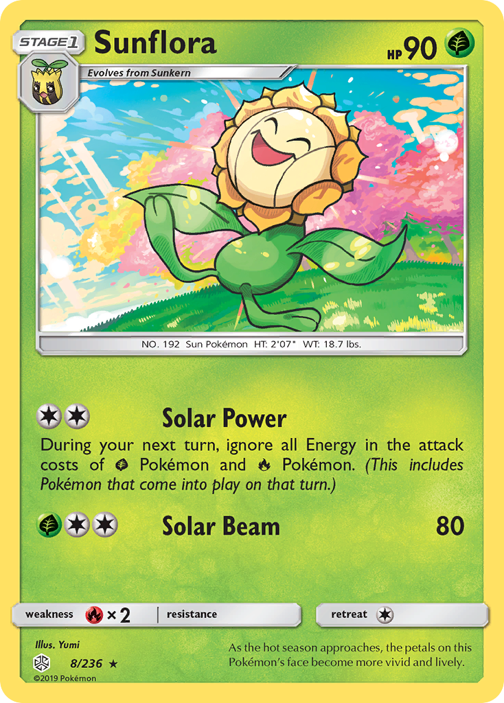 Sunflora (8/236) [Sun & Moon: Cosmic Eclipse] | Odin's Place