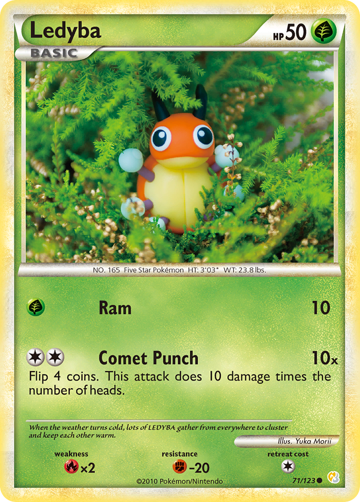 Ledyba (71/123) [HeartGold & SoulSilver: Base Set] | Odin's Place