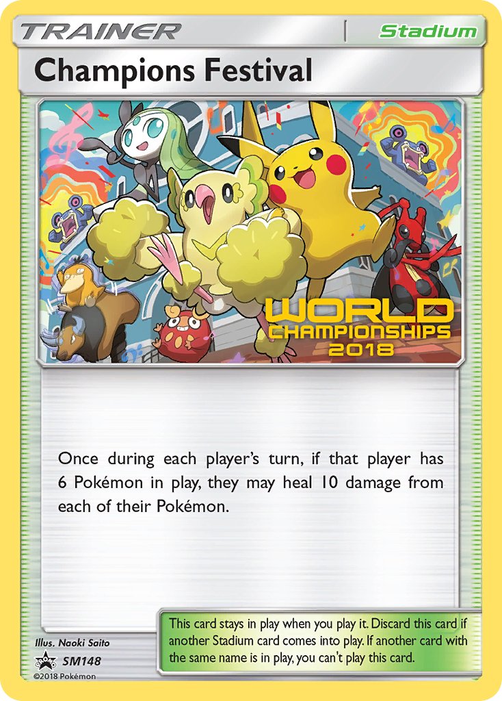 Champions Festival (SM148) (2018 Champion) [Sun & Moon: Black Star Promos] | Odin's Place