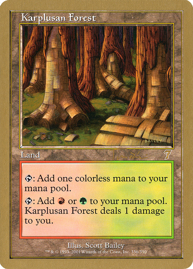 Karplusan Forest (Jan Tomcani) [World Championship Decks 2001] | Odin's Place