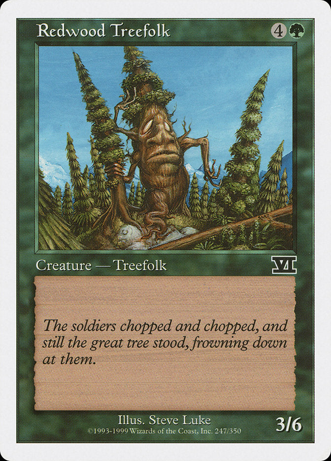 Redwood Treefolk (247) [Classic Sixth Edition] | Odin's Place