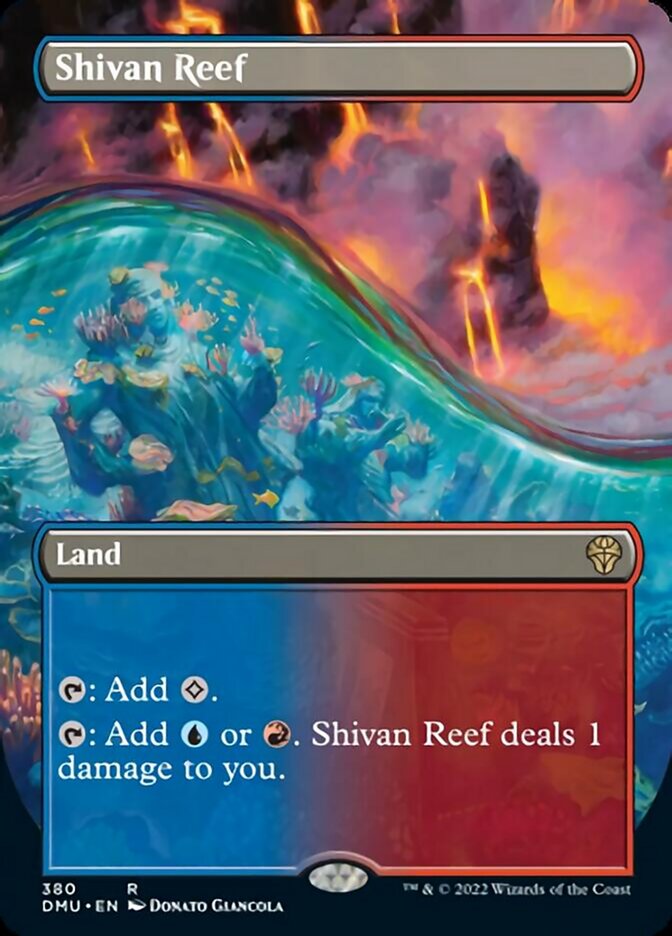 Shivan Reef (Borderless Alternate Art) [Dominaria United] | Odin's Place