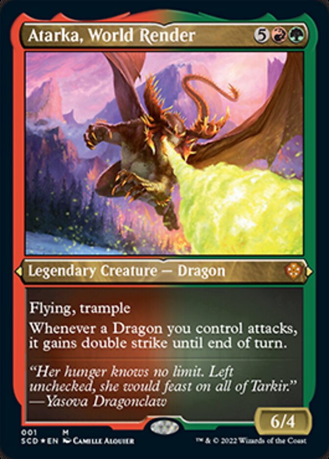 Atarka, World Render (Foil Etched) [Starter Commander Decks] | Odin's Place