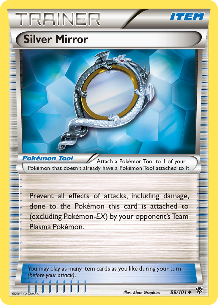 Silver Mirror (89/101) [Black & White: Plasma Blast] | Odin's Place