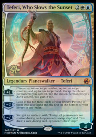 Teferi, Who Slows the Sunset [Innistrad: Midnight Hunt Prerelease Promos] | Odin's Place