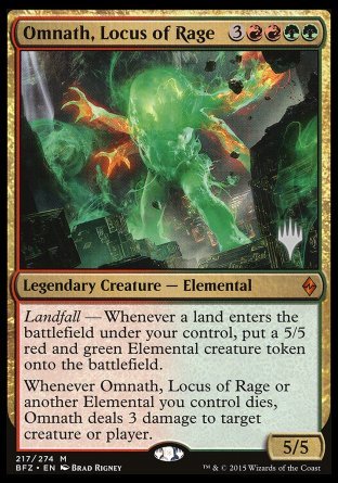 Omnath, Locus of Rage (Promo Pack) [Battle for Zendikar Promos] | Odin's Place