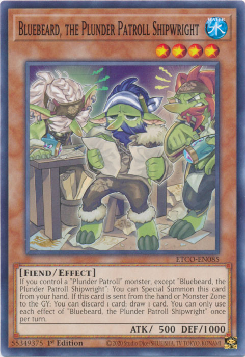 Bluebeard, the Plunder Patroll Shipwright [ETCO-EN085] Common | Odin's Place