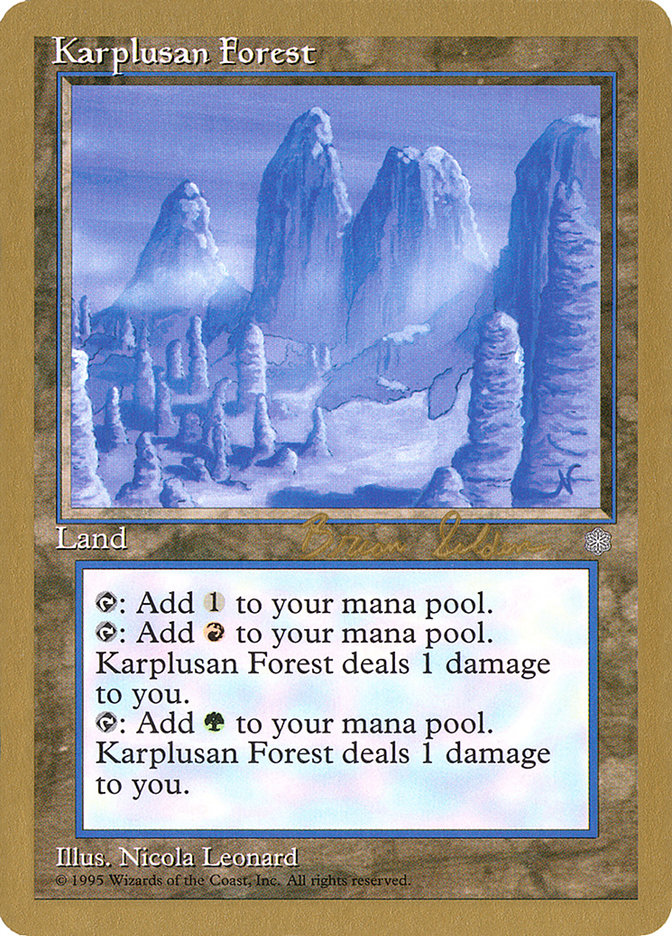 Karplusan Forest (Brian Selden) [World Championship Decks 1998] | Odin's Place