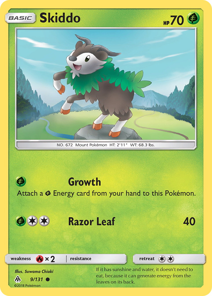 Skiddo (9/131) [Sun & Moon: Forbidden Light] | Odin's Place