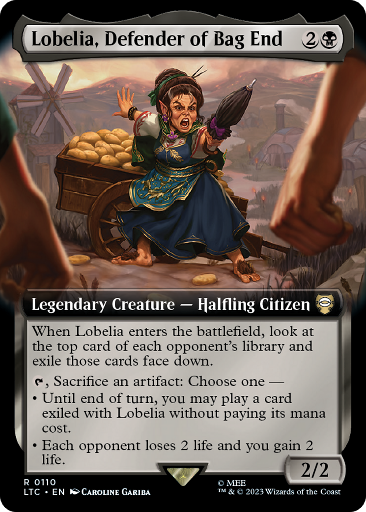 Lobelia, Defender of Bag End (Extended Art) [The Lord of the Rings: Tales of Middle-Earth Commander] | Odin's Place