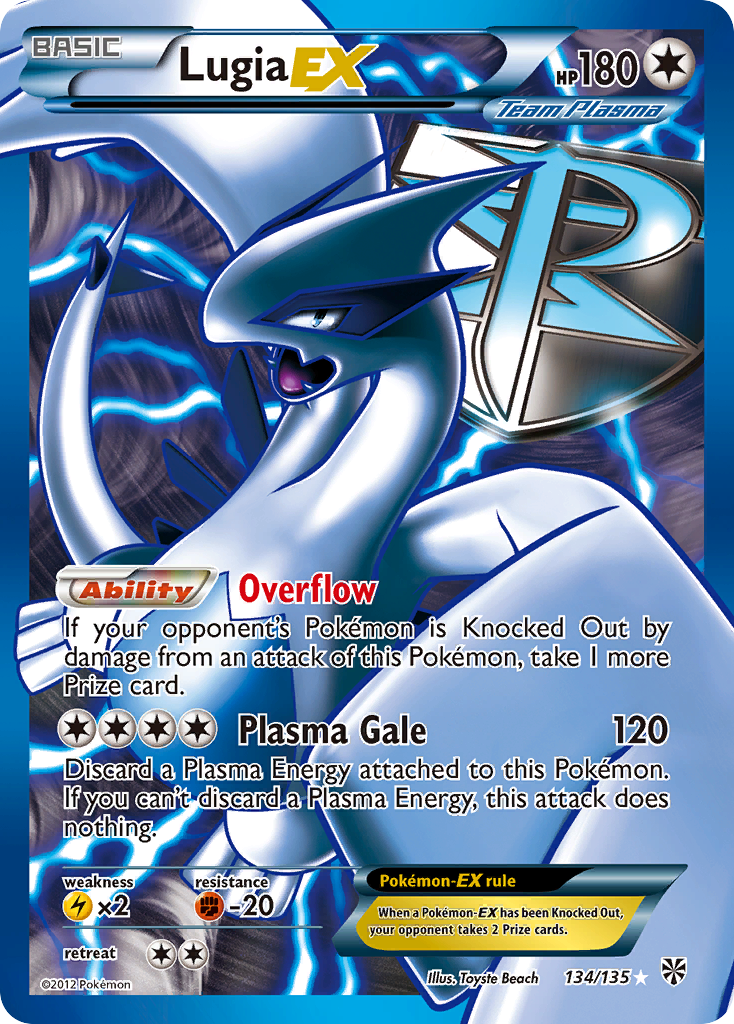 Lugia EX (134/135) [Black & White: Plasma Storm] | Odin's Place