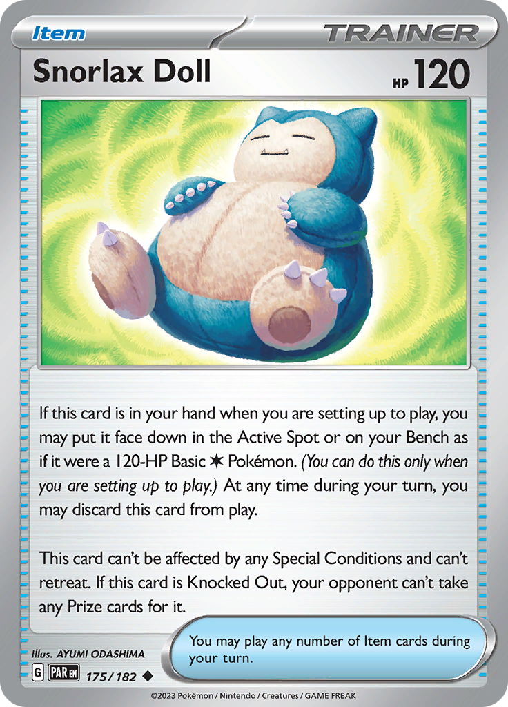 Snorlax Doll (175/182) [Scarlet & Violet: Paradox Rift] | Odin's Place