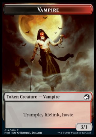 Vampire Token [Innistrad: Midnight Hunt Tokens] | Odin's Place