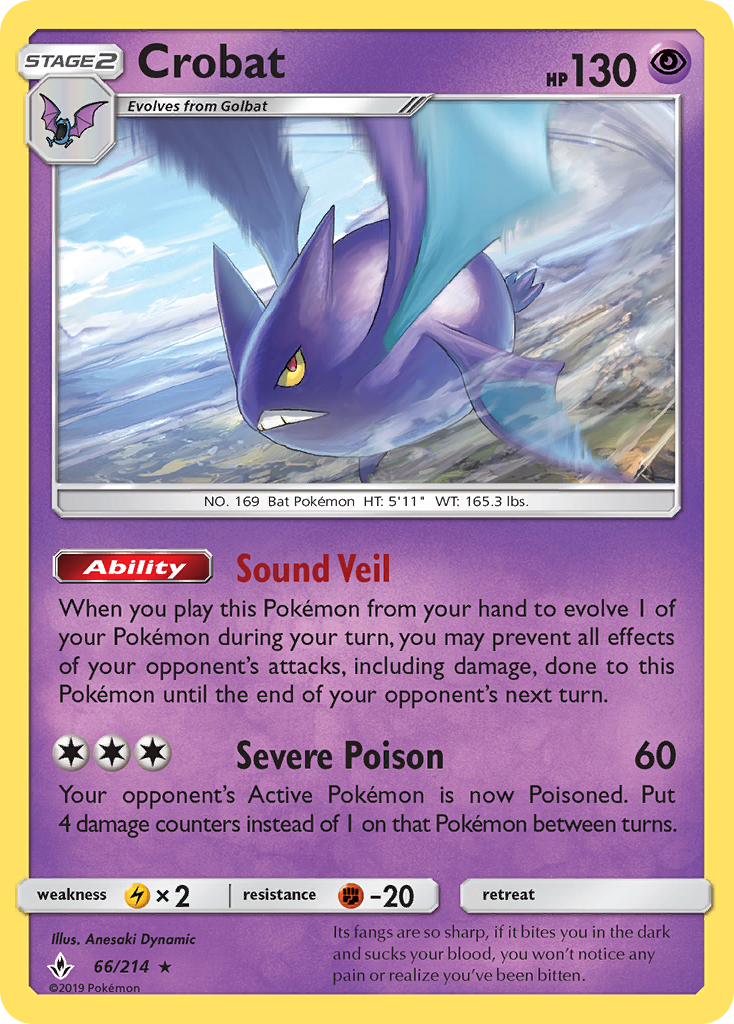 Crobat (66/214) [Sun & Moon: Unbroken Bonds] | Odin's Place