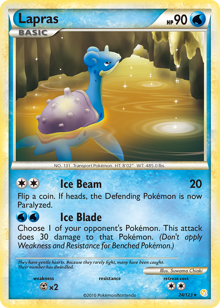 Lapras (24/123) [HeartGold & SoulSilver: Base Set] | Odin's Place