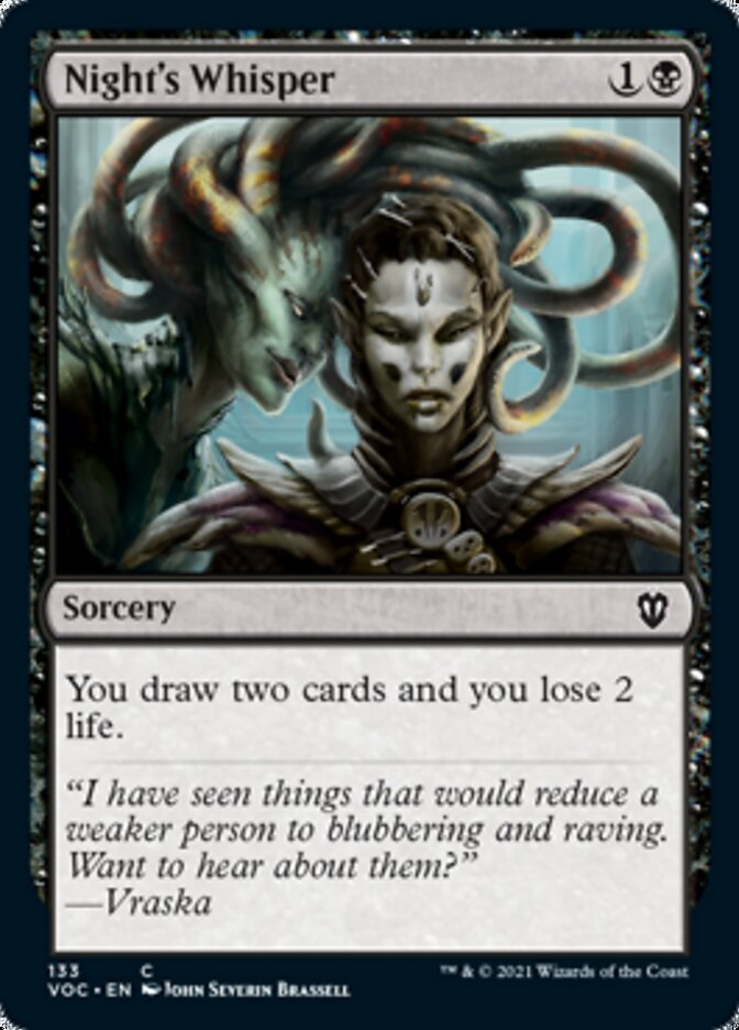 Night's Whisper [Innistrad: Crimson Vow Commander] | Odin's Place