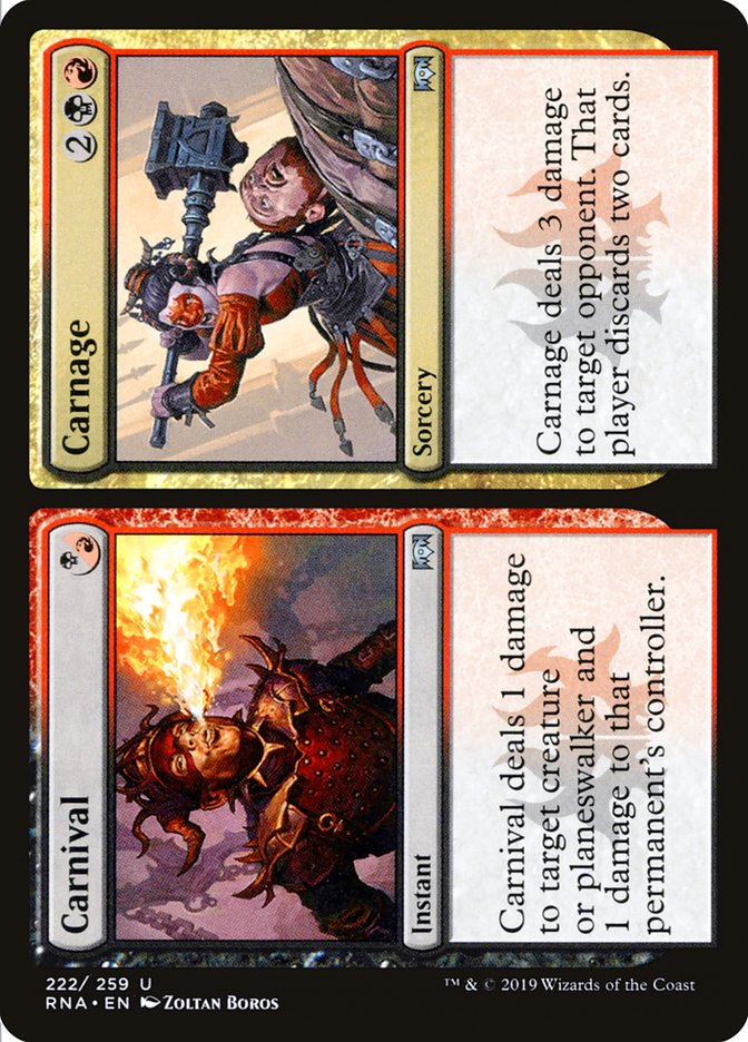 Carnival // Carnage (222) [Ravnica Allegiance] | Odin's Place