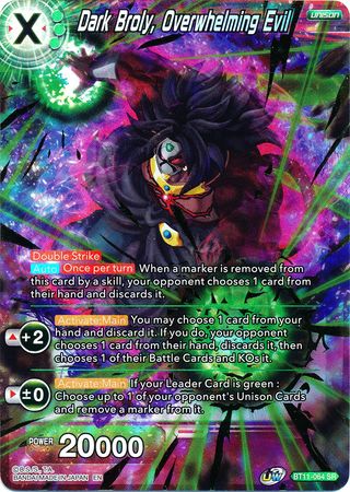 Dark Broly, Overwhelming Evil (SPR) (BT11-064) [Vermilion Bloodline 2nd Edition] | Odin's Place