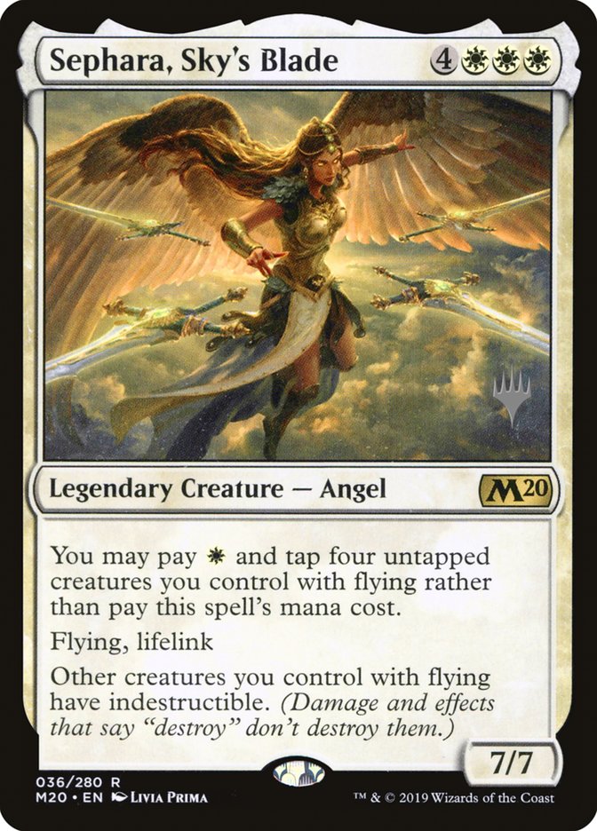 Sephara, Sky's Blade (Promo Pack) [Core Set 2020 Promos] | Odin's Place