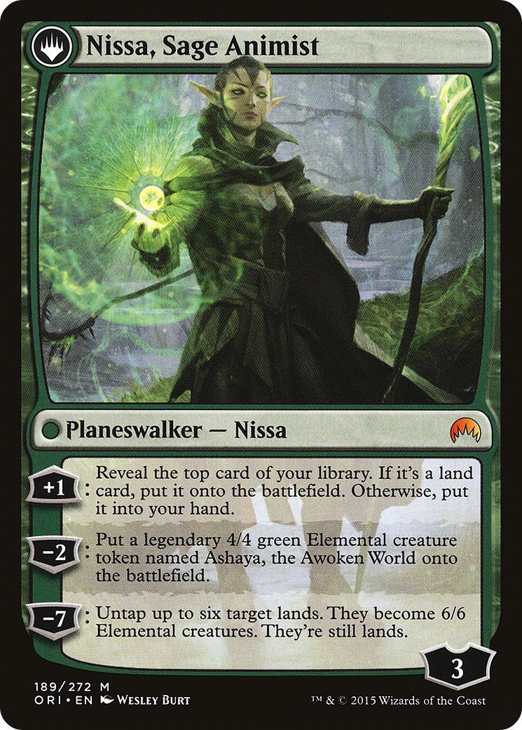 Nissa, Vastwood Seer // Nissa, Sage Animist [Secret Lair: From Cute to Brute] | Odin's Place