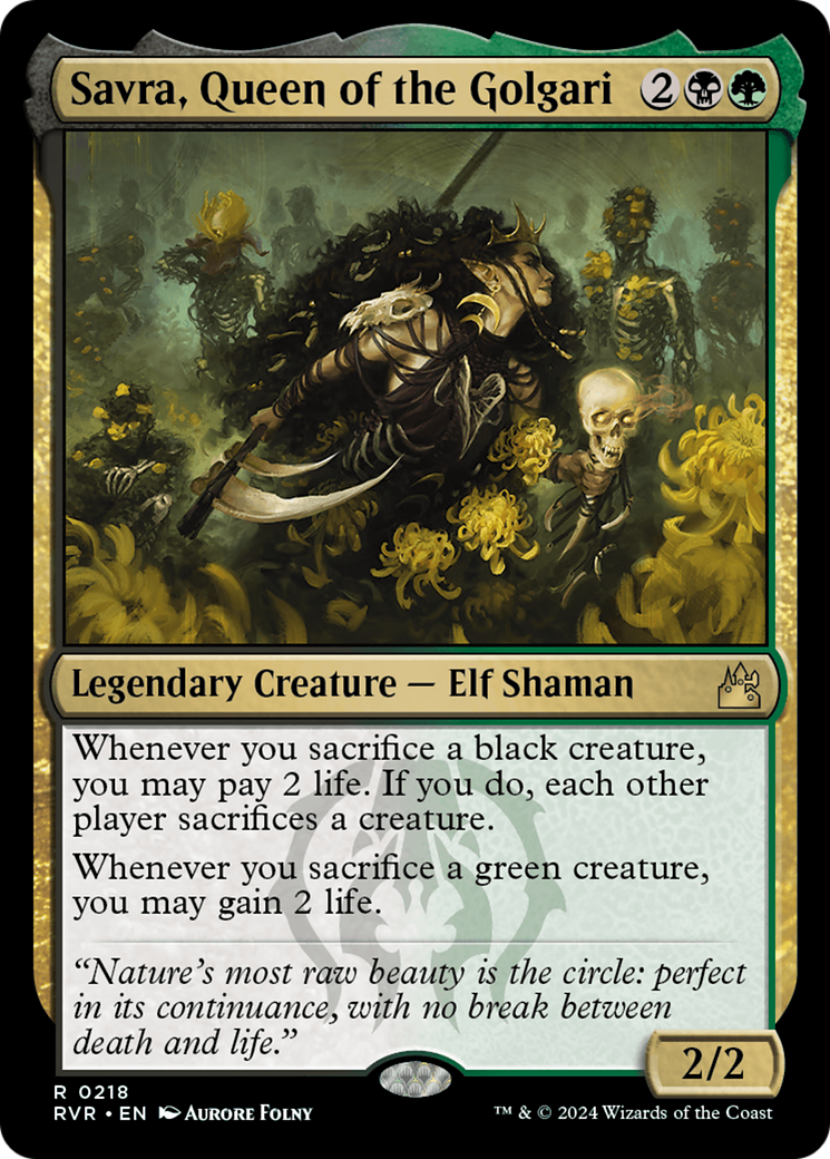 Savra, Queen of the Golgari [Ravnica Remastered] | Odin's Place