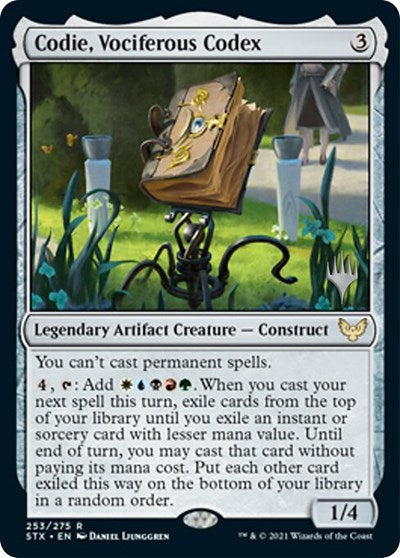 Codie, Vociferous Codex (Promo Pack) [Strixhaven: School of Mages Promos] | Odin's Place