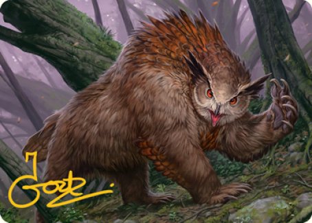 Owlbear Art Card (Gold-Stamped Signature) [Dungeons & Dragons: Adventures in the Forgotten Realms Art Series] | Odin's Place