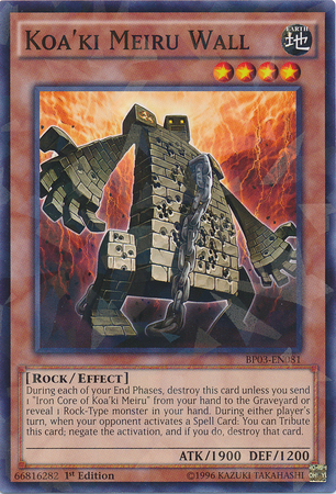 Koa'ki Meiru Wall [BP03-EN081] Shatterfoil Rare | Odin's Place