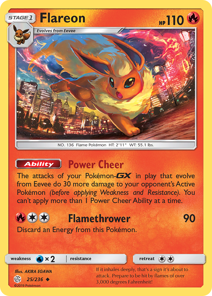 Flareon (25/236) [Sun & Moon: Cosmic Eclipse] | Odin's Place
