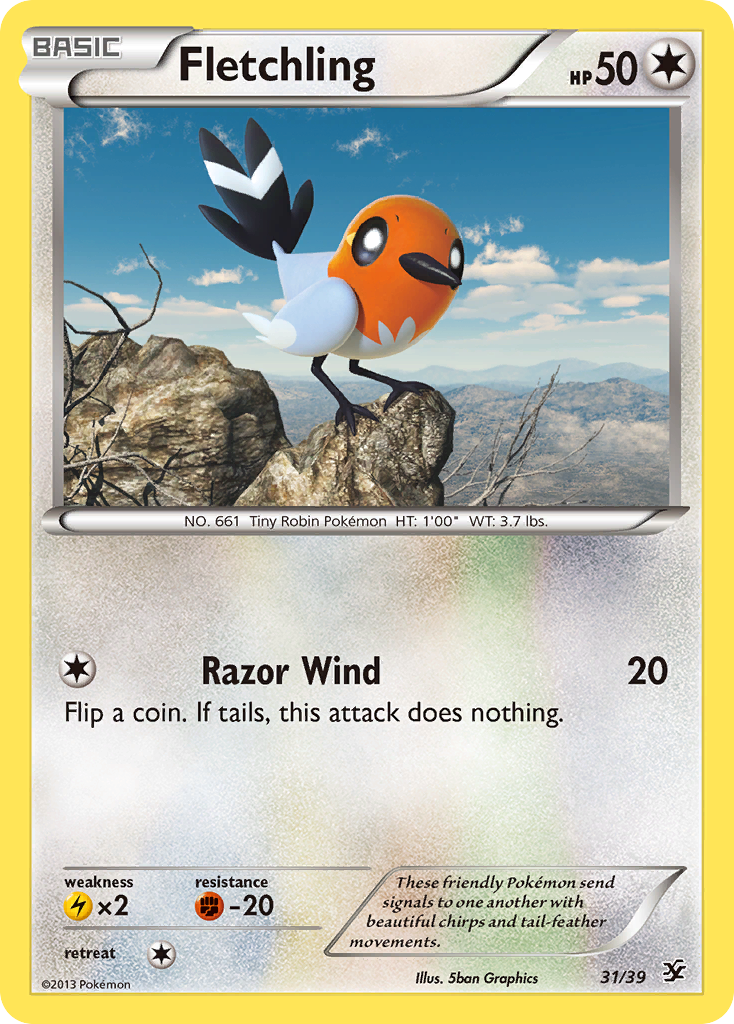 Fletchling (31/39) [XY: Kalos Starter Set] | Odin's Place