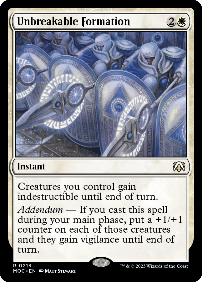 Unbreakable Formation [March of the Machine Commander] | Odin's Place