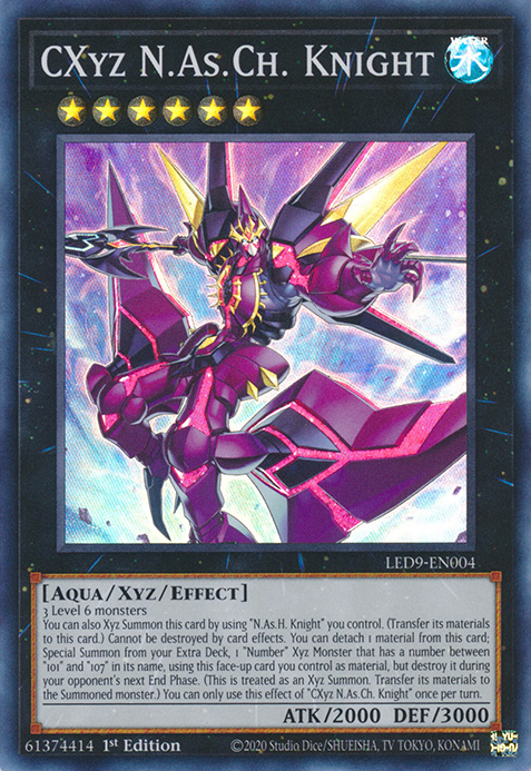 CXyz N.As.Ch. Knight [LED9-EN004] Super Rare | Odin's Place