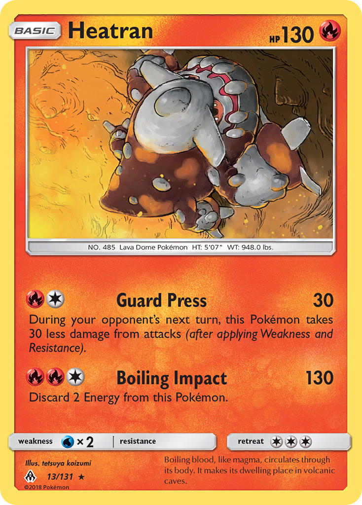 Heatran (13/131) [Sun & Moon: Forbidden Light] | Odin's Place