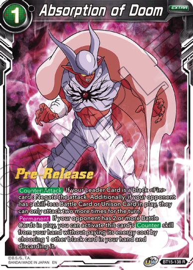 Absorption of Doom (BT15-138) [Saiyan Showdown Prerelease Promos] | Odin's Place