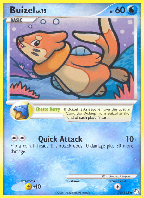 Buizel (75/123) [Diamond & Pearl: Mysterious Treasures] | Odin's Place
